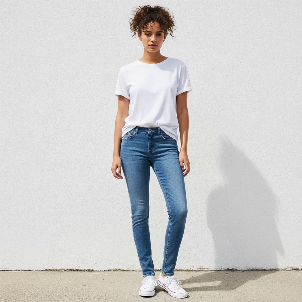 VS Siren Women’s Skinny Jeans Size 6 Regular Blue Stretch Denim